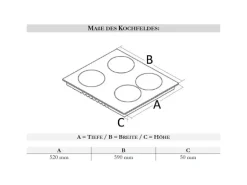 PKM Glaskeramikkochfeld autark EB-C4-2KBTCG