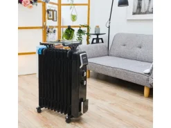 PowOn Ölradiator 1000-2500 Watt 11 Rippen mit Wäschetrockner & Luftbefeuchter