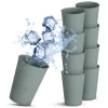 ProHome Becher Kunststoff Grün 0,2 Liter 8er Pack