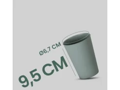 ProHome Becher Kunststoff Grün 0,2 Liter 8er Pack