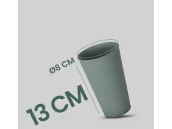 ProHome Becher Kunststoff Grün 0,4 Liter 4er Pack