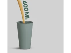 ProHome Becher Kunststoff Grün 0,4 Liter 4er Pack