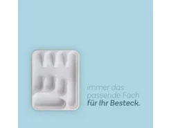 ProHome Besteckkasten 33,5 x 26 x 4,5 cm Weiß