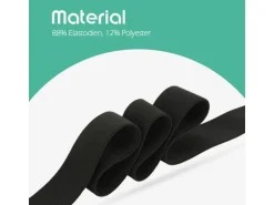 ProHome Gummiband 2,5 m x 3,0 cm Schwarz