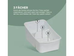 ProHome Küchenorganizer Gewürze & Tüten Weiß 2er Pack