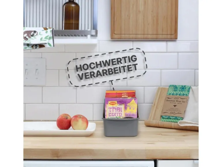 ProHome Küchenorganizer Gewürze & Tüten Anthrazit 1er Pack