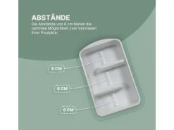 ProHome Küchenorganizer Gewürze & Tüten Weiß 4er Pack