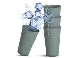 ProHome Kunststoff Geschirr Set BPA Frei Grün 18 Teilig 4 Personen