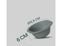 ProHome Kunststoff Schüssel BPA Frei 1,55 x 6 cm Grün 8er Pack