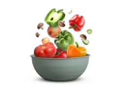 ProHome Kunststoff Schüssel BPA Frei 255 x 10 cm Grün