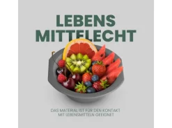 ProHome Kunststoff Schüssel BPA Frei 1,55 x 6 cm Grau 8er Pack