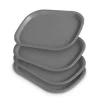 ProHome Kunststoff Tablett BPA Frei 377 x 277 cm Grau 4er Pack