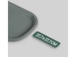 ProHome Kunststoff Tablett BPA Frei 377 x 277 cm Grün 2er Pack