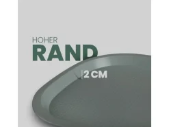 ProHome Kunststoff Tablett BPA Frei 377 x 277 cm Grün