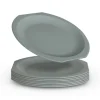 ProHome Kunststoff Teller BPA Frei Ø23 cm Grün 8er Pack