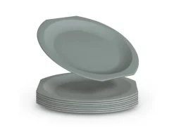 ProHome Kunststoff Teller BPA Frei Ø23 cm Grün 8er Pack