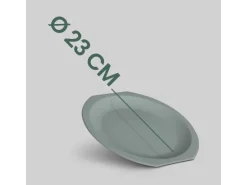 ProHome Kunststoff Teller BPA Frei Ø23 cm Grün 8er Pack