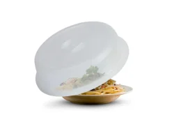 ProHome Mikrowellenabdeckhaube Transparent 26 x 7 cm 2er Set