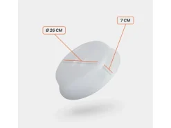 ProHome Mikrowellenabdeckhaube Transparent 26 x 7 cm 2er Set