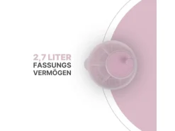 ProHome Salatschleuder 2,7 Liter Ø20 cm Rosa