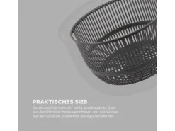 ProHome Salatschleuder 4 Liter Ø25 cm Grau