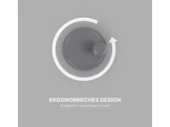 ProHome Salatschleuder 4 Liter Ø25 cm Grau