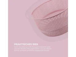ProHome Salatschleuder 4 Liter Ø25 cm Rosa