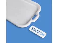 ProHome Serviertablett Weiß 53 x 37 x 3 cm