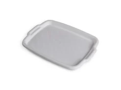 ProHome Serviertablett Weiß 45 x 33 x 3 cm