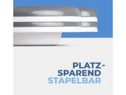 ProHome Serviertablett Weiß 45 x 33 x 3 cm