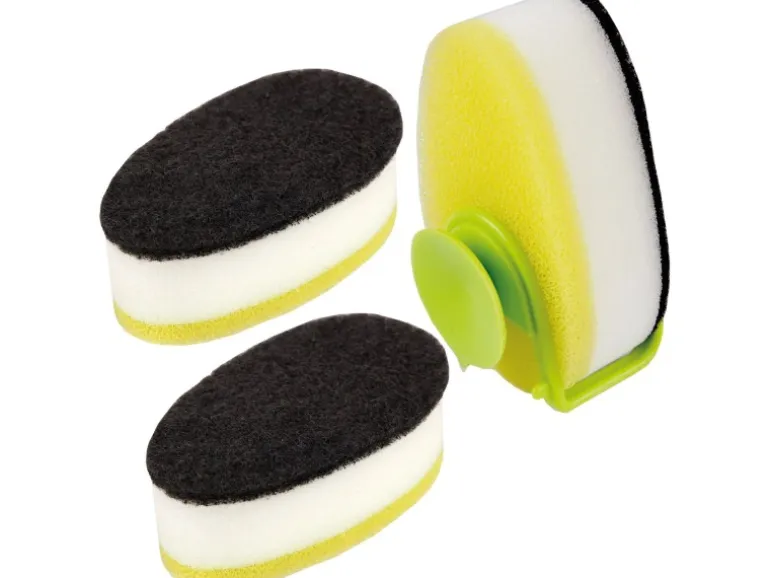 ProHome Spülschwamm 6er Pack Inkl. Saugnapfhalter