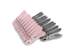 ProHome Wäscheklammern Anthrazit Rosa 80er Pack