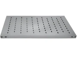 PROREGAL Edelstahlregal Stecksystem T-Profil HxBxT 200 x 100 x 60 cm 5 Ebenen Geschlitzter Fachboden Fachlast 150 kg Edelstahl Fachbodenregal