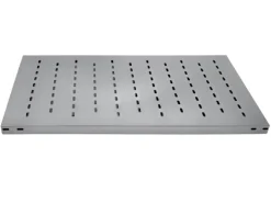 PROREGAL Edelstahlregal Stecksystem T-Profil HxBxT 175 x 100 x 80 cm 4 Ebenen Geschlitzter Fachboden Fachlast 150 kg Edelstahl Fachbodenregal