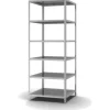 PROREGAL Edelstahlregal Schraubsystem HxBxT 250 x 100 x 80 cm 6 Ebenen Fachlast 200 kg Edelstahl Fachbodenregal