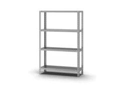 PROREGAL Edelstahlregal Schraubsystem HxBxT 150 x 100 x 30 cm 4 Ebenen Fachlast 200 kg Edelstahl Fachbodenregal