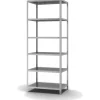 PROREGAL Edelstahlregal Schraubsystem HxBxT 250 x 100 x 60 cm 6 Ebenen Fachlast 200 kg Edelstahl Fachbodenregal