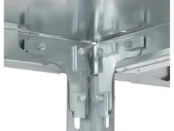 PROREGAL Edelstahlregal Schraubsystem HxBxT 250 x 100 x 60 cm 6 Ebenen Fachlast 200 kg Edelstahl Fachbodenregal