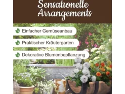 PROREGAL Pflanzenwagen Whiskyfass Maße 41x29x19 cm in Holzoptik auf Rädern für Innen- & Außen, Gartendeko