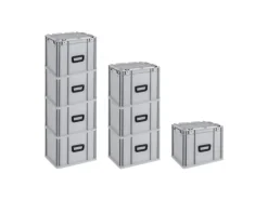 PROREGAL Spar Set 8x Eurobox Nextgen Portable HxBxT 335 x 30 x 40 cm 30 Liter Eurobehälter Transportbox Transportbehälter Stapelbehälter