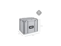 PROREGAL Spar Set 8x Eurobox Nextgen Portable HxBxT 335 x 30 x 40 cm 30 Liter Eurobehälter Transportbox Transportbehälter Stapelbehälter