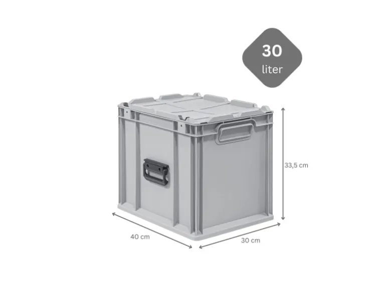 PROREGAL Spar Set 8x Eurobox Nextgen Portable HxBxT 335 x 30 x 40 cm 30 Liter Eurobehälter Transportbox Transportbehälter Stapelbehälter