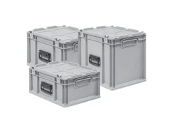 PROREGAL Spar Set 8x Eurobox Nextgen Portable HxBxT 335 x 30 x 40 cm 30 Liter Eurobehälter Transportbox Transportbehälter Stapelbehälter