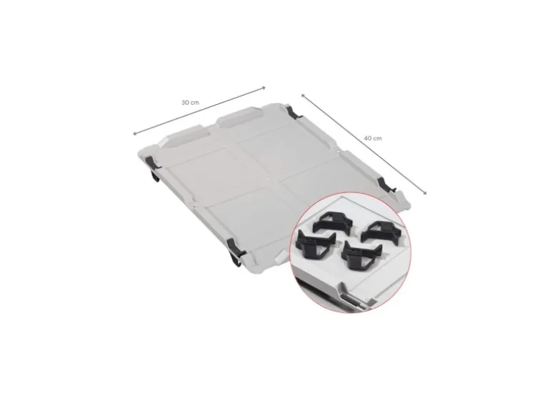 PROREGAL Spar Set 5x Eurobox Nextgen Economy Mit Auflagedeckel & 4x Schiebeschnappverschlüsse Schwarz Griffe Geschlossen HxBxT 17 x 30 x 40 cm