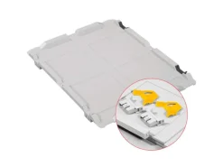 PROREGAL Spar Set 5x Eurobox Nextgen Color Mit Scharnierdeckel & Schiebeschnappverschlüsse HxBxT 32 x 40 x 60 cm Griffe Gelb Verstärkter Boden