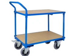 PROREGAL Tischwagen Pro mit 2 Etagen HxBxT 95 x 50 x 97 cm Traglast 400 kg Lichtblau