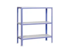 PROREGAL Wohnregal Living Koala Metal mit 3 Fachböden HxBxT 90 x 80 x 40 cm Fachlast 150 kg Lila/Weiß