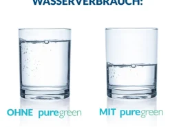 puregreen Wassersparer für Dusche Chrom