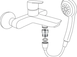 puregreen Wassersparer für Dusche Chrom