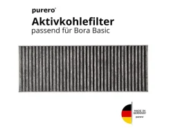 PURERO Premium Aktivkohlefilter Ersatzfilter für Bora BASIC Dunstabzug - 6 Stück